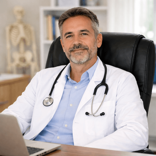 Médico relaxado com mais tempo para cuidar dos pacientes